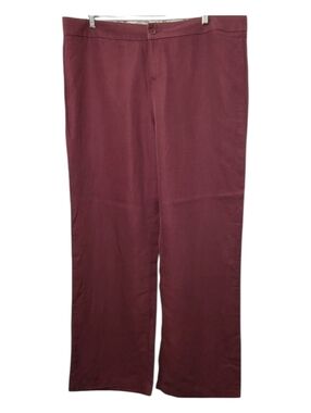 Ellen Tracy Linen Tencel Wide Leg Pants Sz 14 | Lightweight Summer Trouser